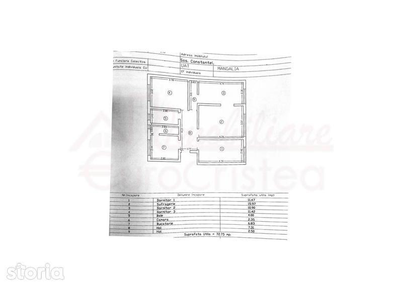 Apartament 4 camere de vanzare in Centru Vechi,Mangalia-300m de plaja - 3