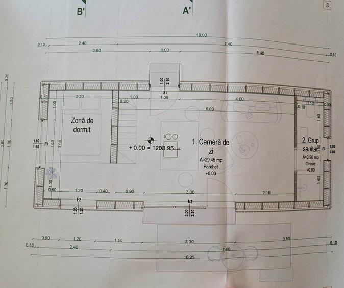 Proiect autorizat 3 case de vacanta P+M, sat Marisel, jud.Cluj - 3