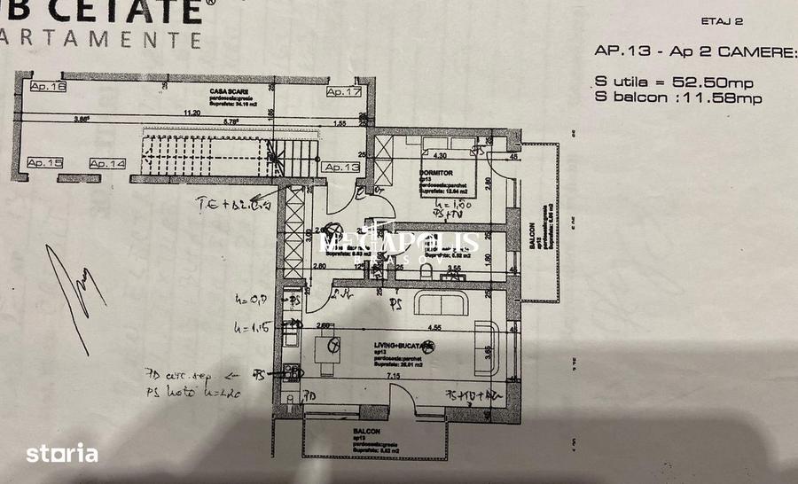 Apartament cu 2 camere semidecomandat în Sânpetru — fotografia 1