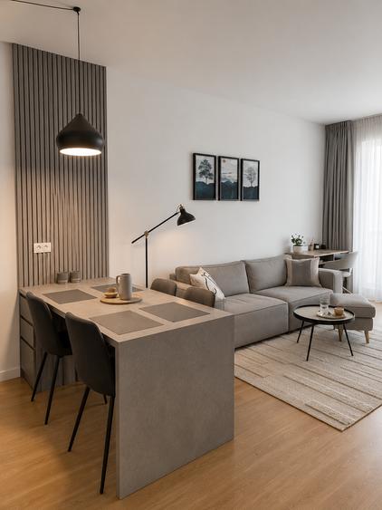 Apartament cu 2 camere semidecomandat, mobilat în Domenii