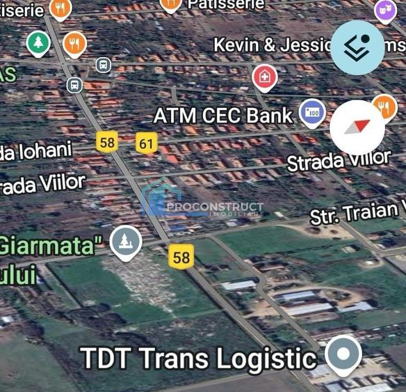 Teren Construcții intravilan de 588 mp, în Giarmata