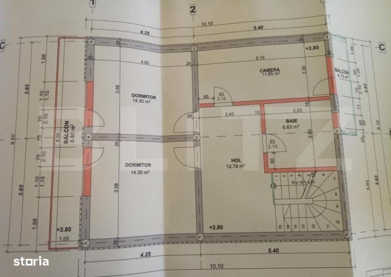 Casă cu 4 camere în Cristian