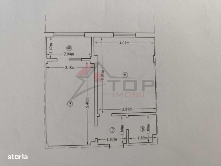 Apartament cu 2 camere în Valea Adâncă
