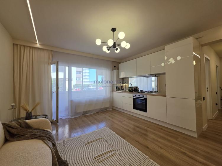 Apartament cu 2 camere semidecomandat, mobilat în Florești