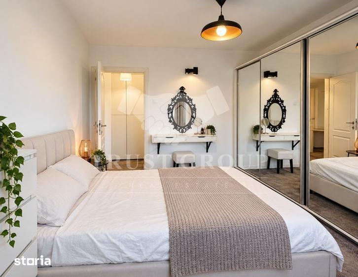 Apartament cu 2 camere semidecomandat, mobilat în Pajura