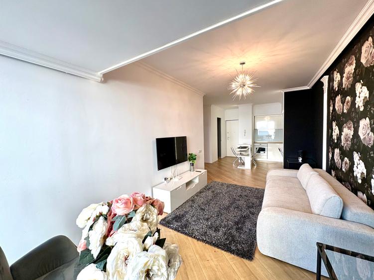 Apartament cu 2 camere semidecomandat, mobilat în Pipera — fotografia 3