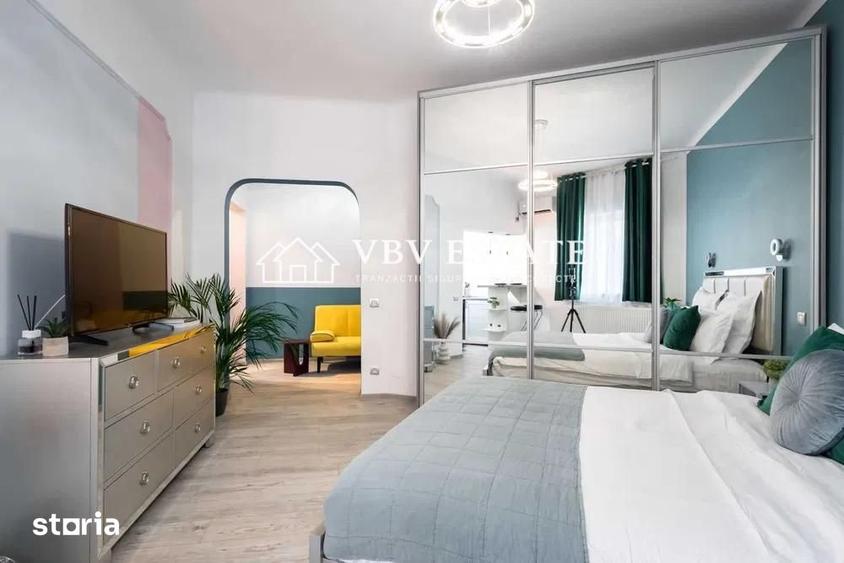 Apartament cu 2 camere semidecomandat, mobilat în Eminescu