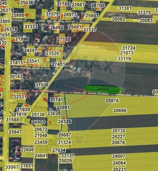 Teren Construcții intravilan de 4000 mp, în Sud-Vest