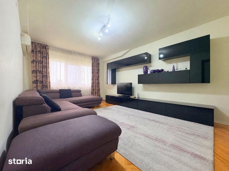 Apartament cu 3 camere decomandat, mobilat în Lunei