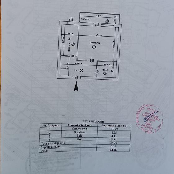 Garsonieră decomandată în Gară