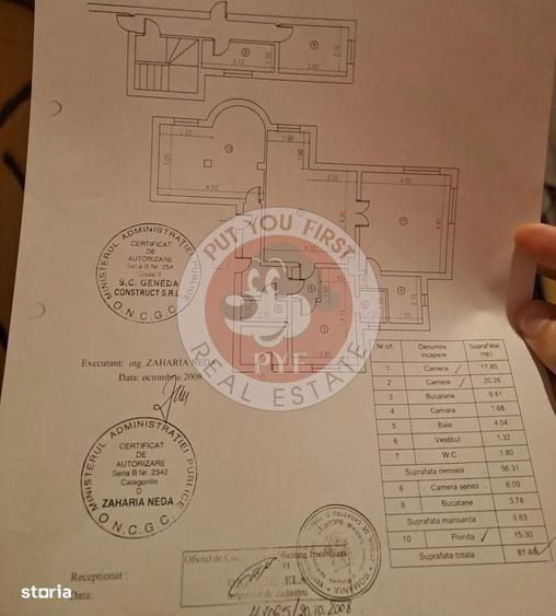 Apartament cu 2 camere semidecomandat în Primăverii