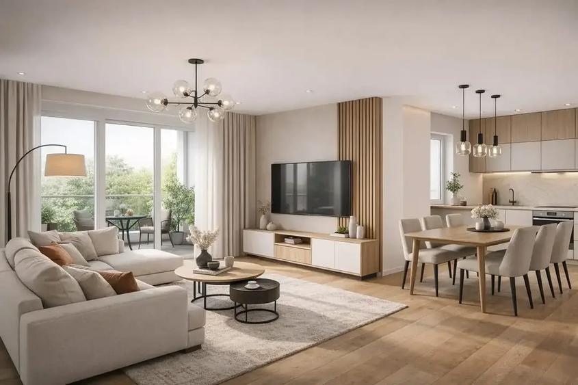 Apartament cu 4 camere decomandat în Barbu Văcărescu