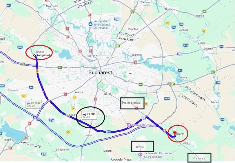 Teren de 2500 mp, în Central