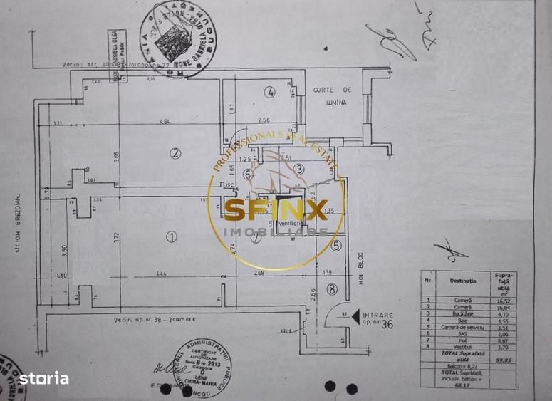 2 camere Cismigiu/ bloc interbelic/ 68 mp/ centrala proprie - 3