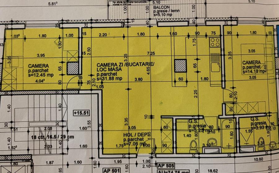 Apartament 3 camere | 2 băi | parcare | bloc nou | Dorobantilor - 8