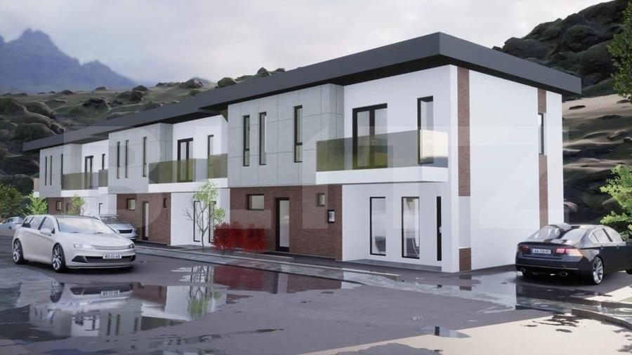 Casa cuplata, 4 camere, 110mp, teren 130mp, complex de case, zona Terra - 1