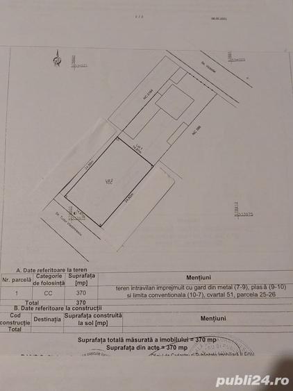 Teren de 370 mp, în Central