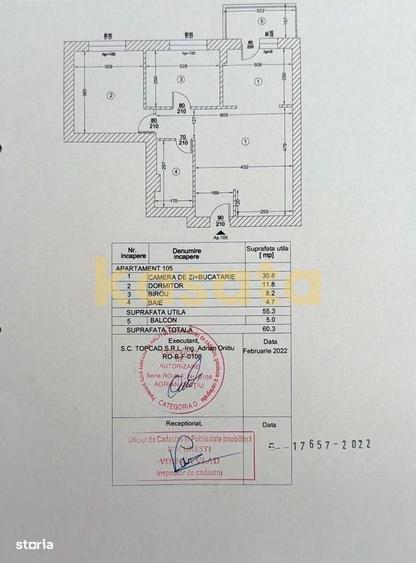Apartament cu 3 camere decomandat în Central