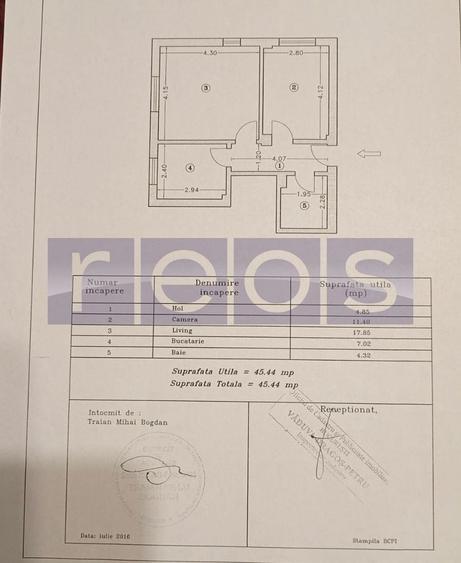 Apartament cu 2 camere în Bucureștii Noi