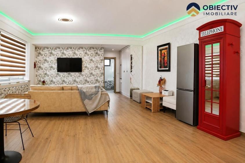 Apartament cu 2 camere semidecomandat, mobilat în Calea Romanului
