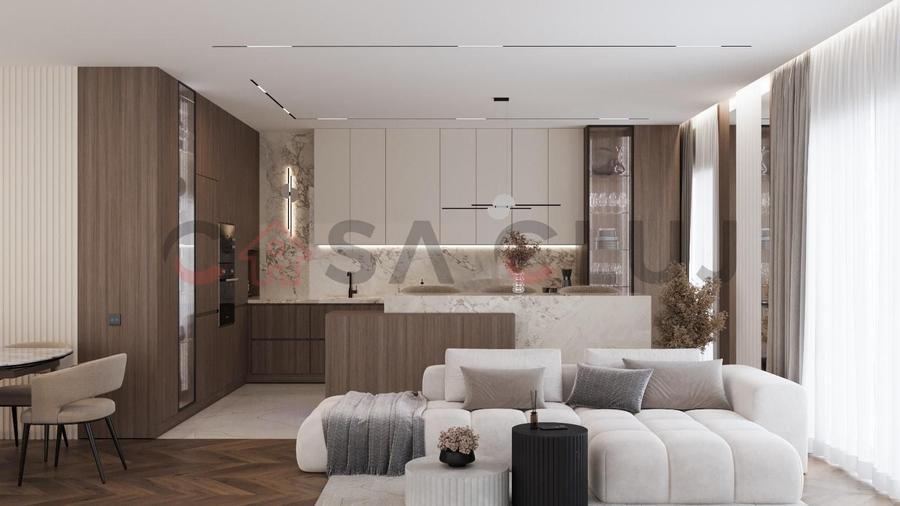 Apartament cu 3 camere semidecomandat în Europa