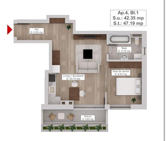 Dezvoltator: Arca Residence - 1.2,3 camere cu vedere spre Tampa - 2