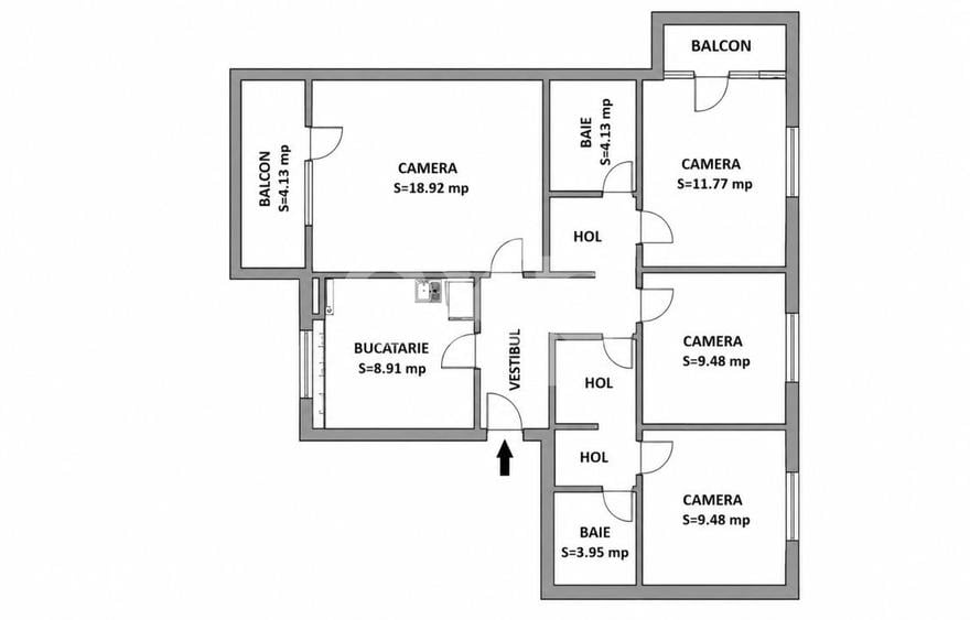 Apartament cu 4 camere decomandat în Dâmbul Rotund