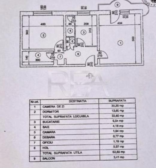 Apartament cu 2 camere decomandat, mobilat în 13 Septembrie