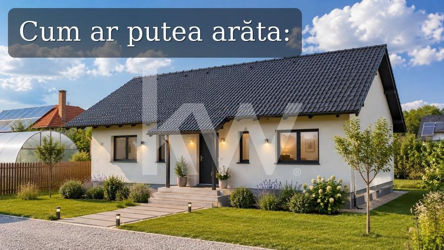 Casă individuală cu 4 camere cu Teren 475 Mp în Sânpetru