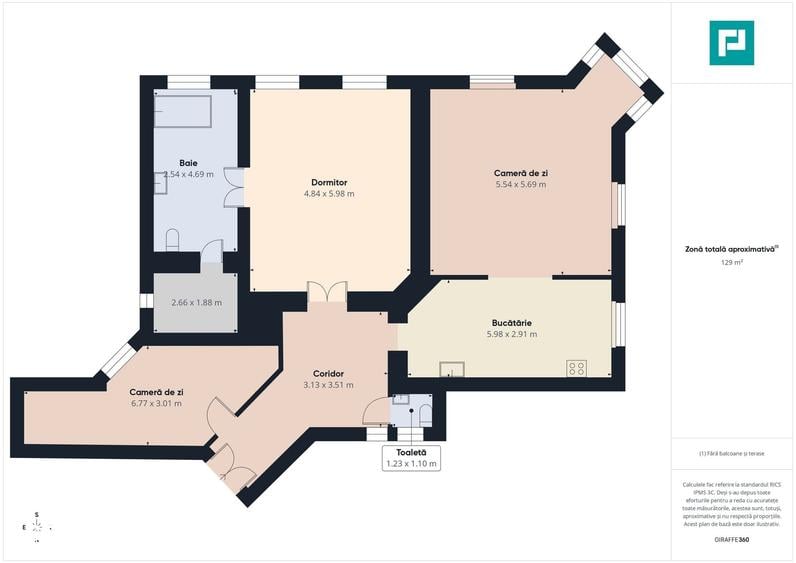 Apartament cu 3 camere în Elisabetin