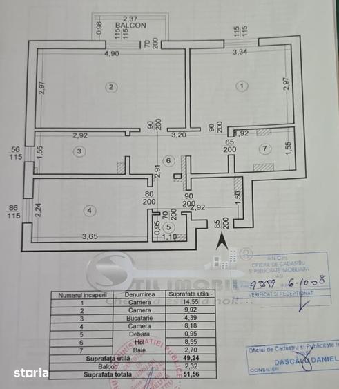 Apartament cu 3 camere în Păcurari