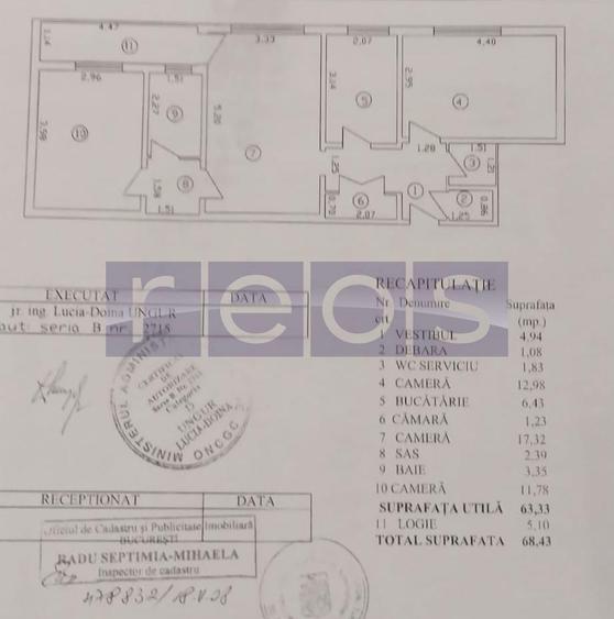 Apartament cu 3 camere, mobilat în Dristor