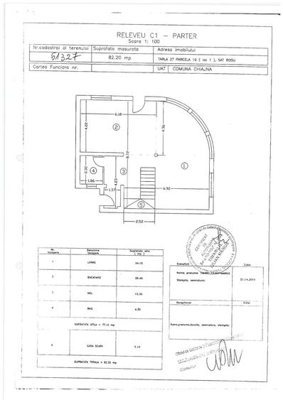 Casă cu 4 camere cu Teren 250 Mp în Chiajna