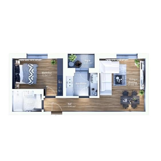 Apartament cu 2 camere în Timișoara