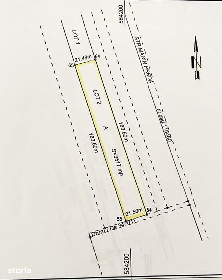 Teren de 7033 mp, în Odăi