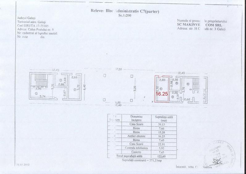Spațiu industrial, de 267.89999389648 mp, în Est