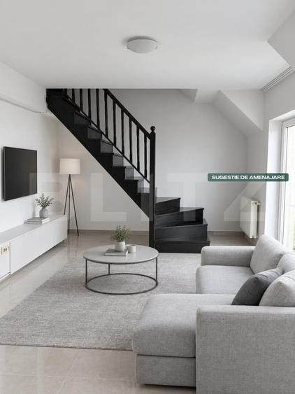 Apartament cu 3 camere semidecomandat, mobilat în Râșnov