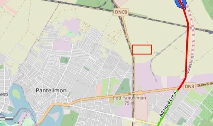 Teren Construcții extravilan de 71900 mp, în Pantelimon