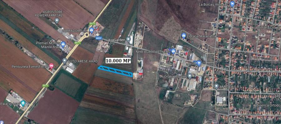Teren de 10000 mp, în Livada