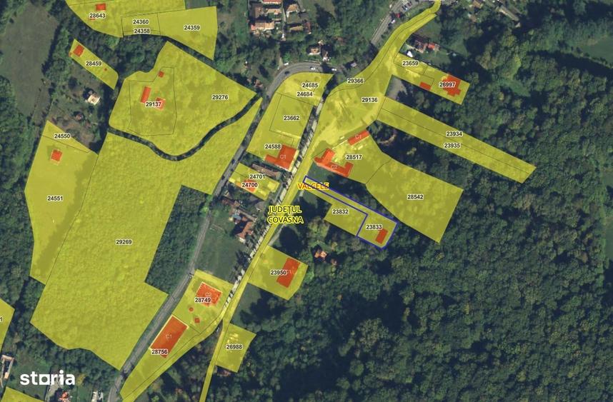 Teren de 1698 mp, în Vâlcele