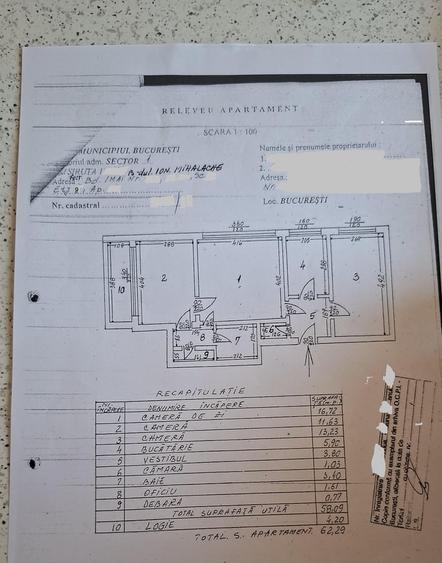 Apartament semidecomandat în Domenii