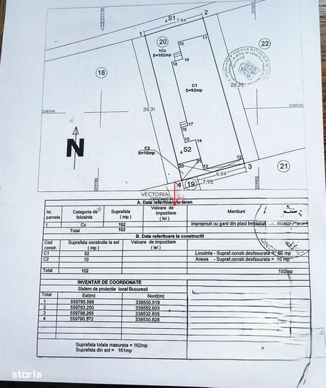 Casă cu 3 camere în Vatra Luminoasă
