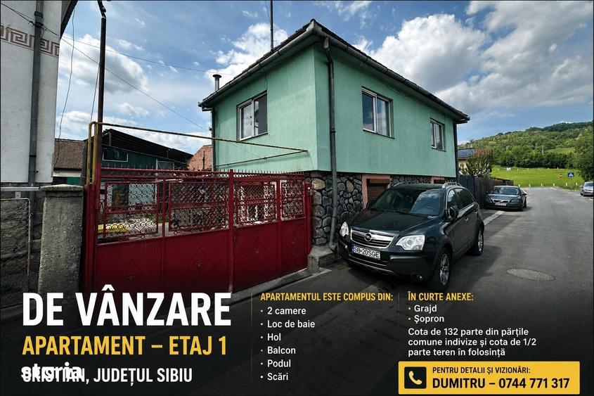 Apartament cu 2 camere în Cristian