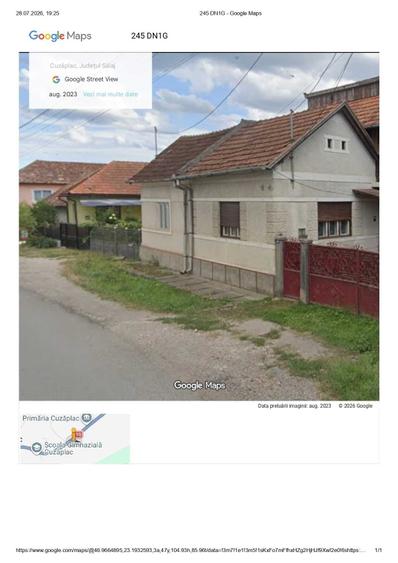 Casă cu 4 camere în Cuzăplac