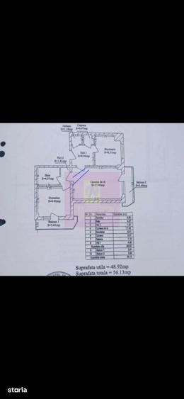 Apartament cu 2 camere semidecomandat în Militari