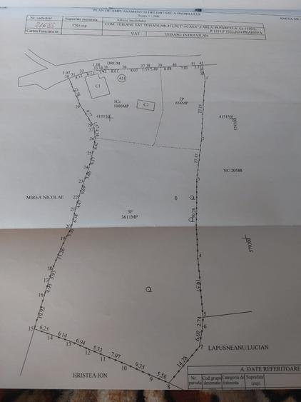 Teren Construcții intravilan de 5265 mp, în Teișani