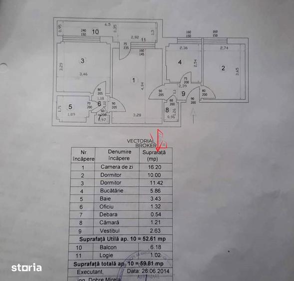 Apartament cu 3 camere semidecomandat în Gara de Nord
