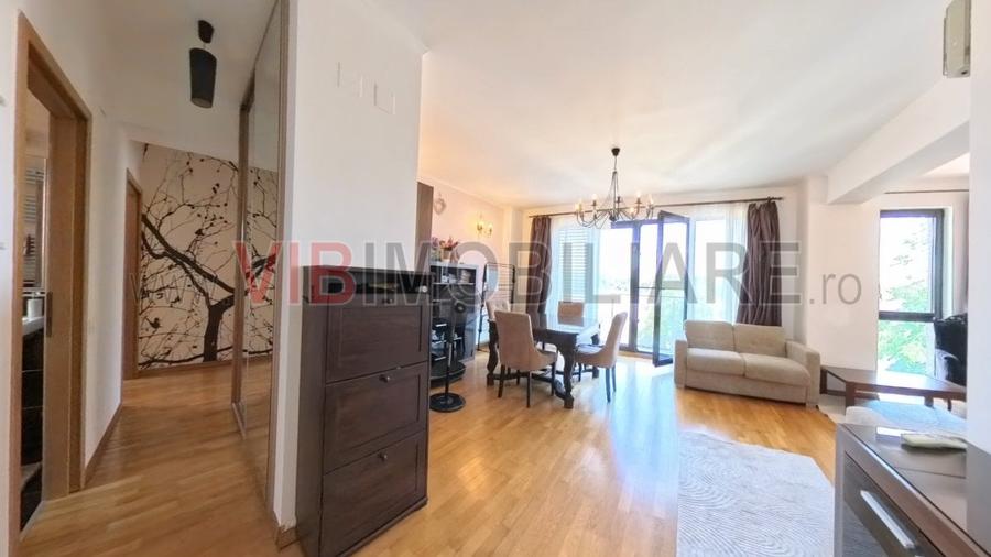 Apartament cu 3 camere semidecomandat, mobilat în Kiseleff