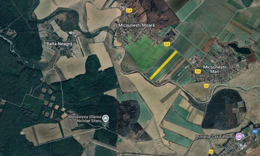 Teren agricol extravilan de 15008 mp, în Nuci