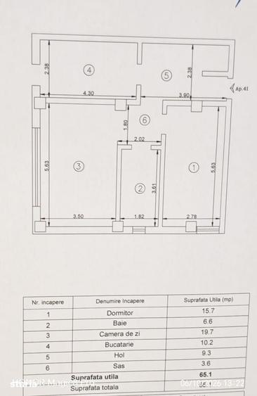 Apartament cu 2 camere în Valea Lupului